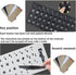 3 PCS Hebrew Keyboard Stickers,Black Background with White Lettering for Laptop Computer Notebook Desktop, Replacement Computer Keyboard Stickers...
